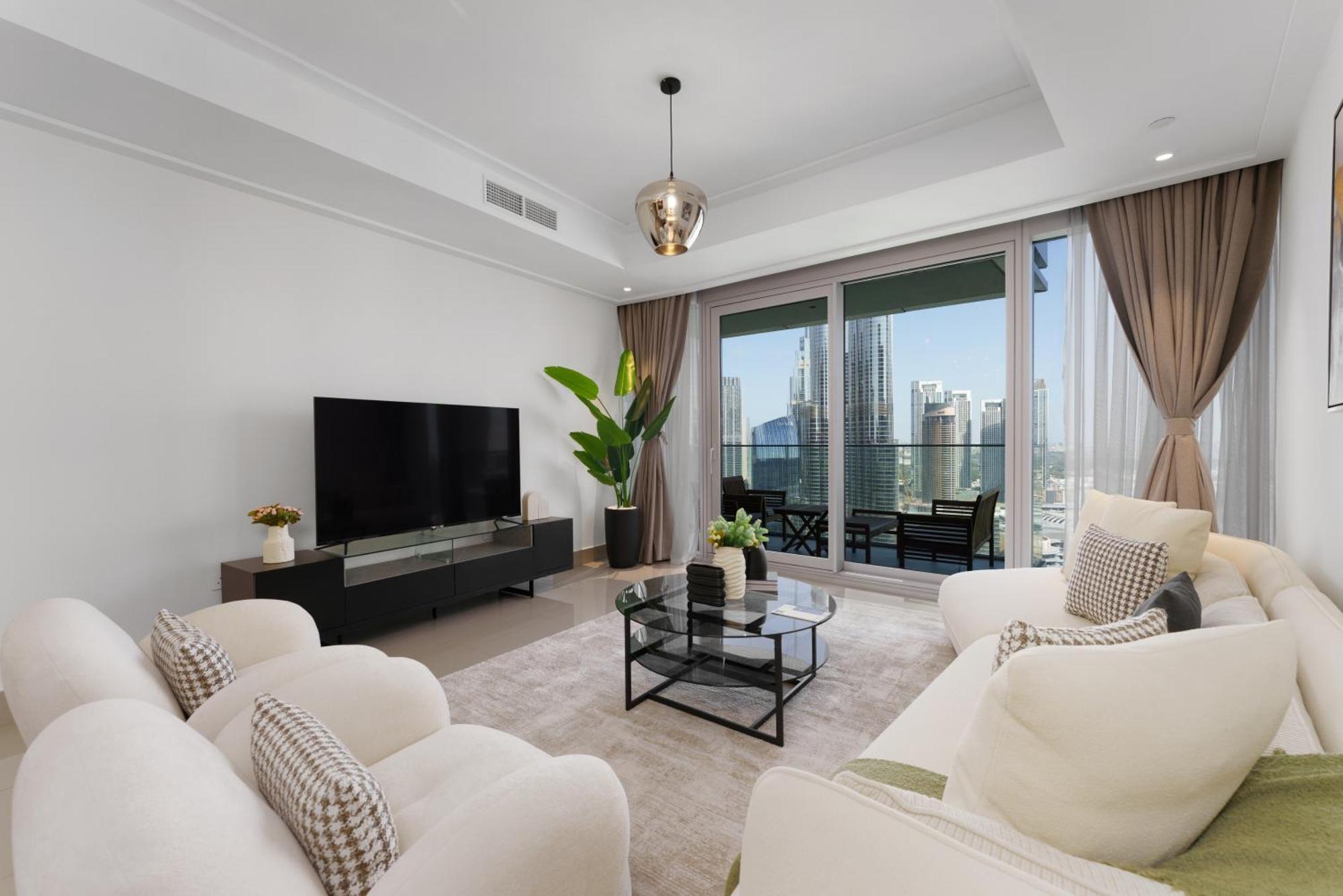Maison Privee - Ultimate Living With Front-Row Views Of Burj Khalifa & Dubai Fountains Kültér fotó